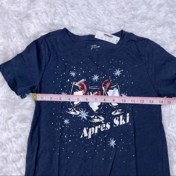 New J Crew Apres Ski Vintage Tee Shirt XS Graphic - Picture 6 of 7